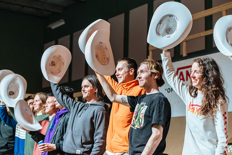 3. On the count of three we will raise our hats and give a loud YEHAW 750px